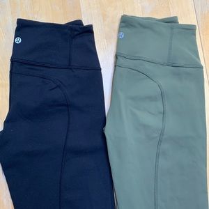 Lululemon Gather and Crow Full on Luon tights